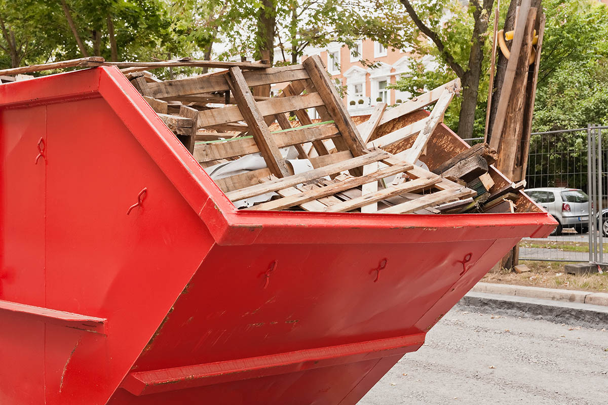 Container zur Entsorgung von Bauschutt von der EBER GmbH in Stuttgart